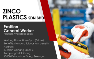 GENERAL WORKER | ZINCO PLASTIC SDN BHD